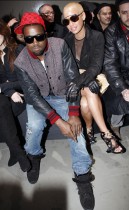 Kanye West & Amber Rose // Givenchy Ready-to-Wear Autumn/Winter 2009 fashion show