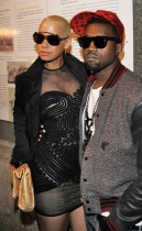 Amber Rose & Kanye West // Givenchy Ready-to-Wear Autumn/Winter 2009 fashion show