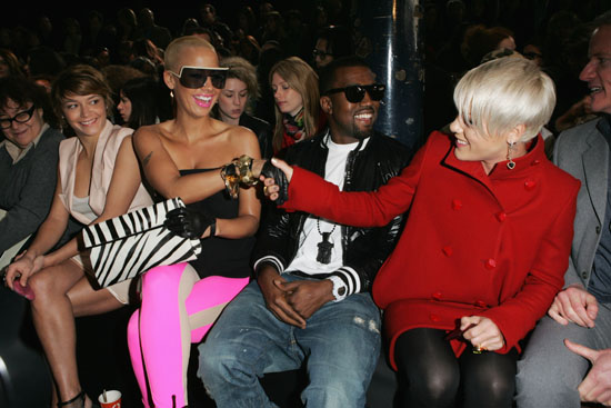 Amber Rose, Kanye West & Pink // Stella McCartney Ready-to-Wear Fashion Show (Paris Fashion Week 2009)