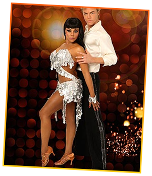 Lil Kim & her dancing partner Derek Hough
