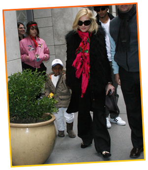 Madonna & David Banda (her first adopted African son)
