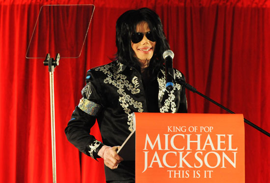 Michael Jackson's big concert announcement in London (Mar. 5th 2009)