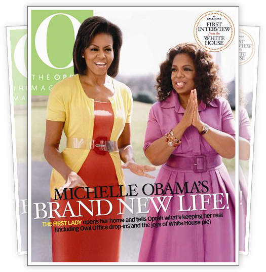 Oprah Winfrey & Michelle Obama Cover O Magazine