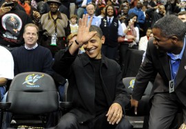 President Barack Obama // Wizards/Bulls basketball game in D.C.