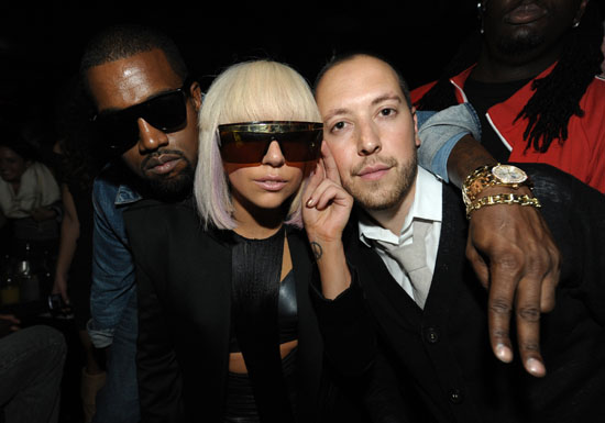 Kanye West, Lady Gaga & DJ Reflex // DJ Reflex's birthday party in Los Angeles