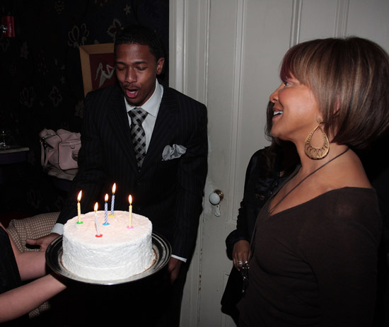 Nick Cannon & Sylvia Rhone // Sylvia Rhone's surprise birthday party at Norwood
