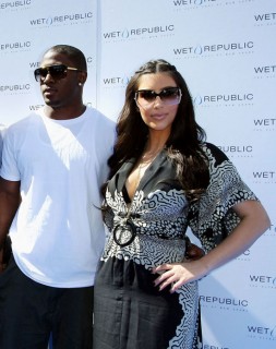 Reggie Bush & Kim Kardashian // Wet Republic event in Vegas