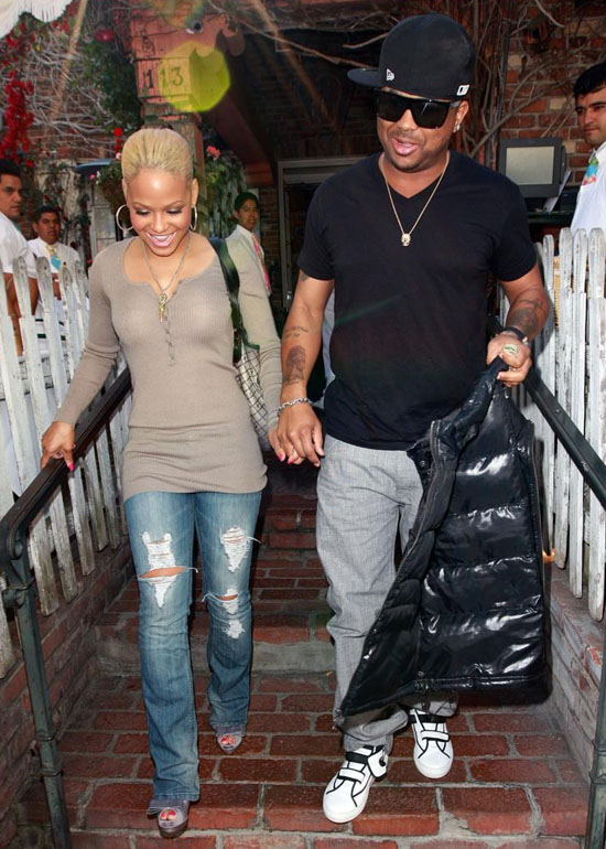 Christina Milian and The Dream leaving The Ivy in Beverly Hills (Apr. 6th 2009)