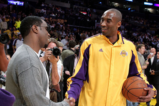 Diddy & Kobe Bryant // Lakers vs. Jazz basketball game (Apr. 27th 2009)