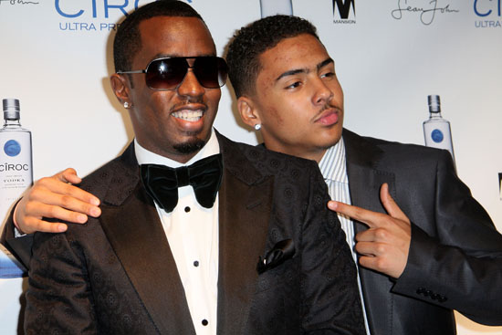 Diddy & his son Quincy Brown
