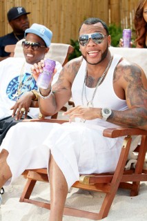 Flo Rida on the set of "Sugar" Music Video