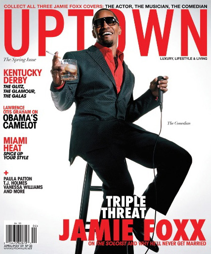 Jamie Foxx // April/May 2009 Uptown Magazine (cover 2)