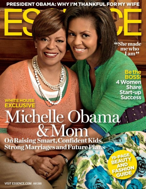 First Lady Michelle Obama & Mrs. Marion Robinson cover May 2009 Essence Magazine
