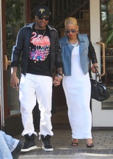 The Dream & Christina Milian // Out & about in Hollywood (Apr. 8th 2009)