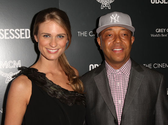 Julie Henderson & Russell Simmons // "Obsessed" premiere in NYC
