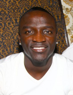 Akon at his 32nd birthday party in NYC