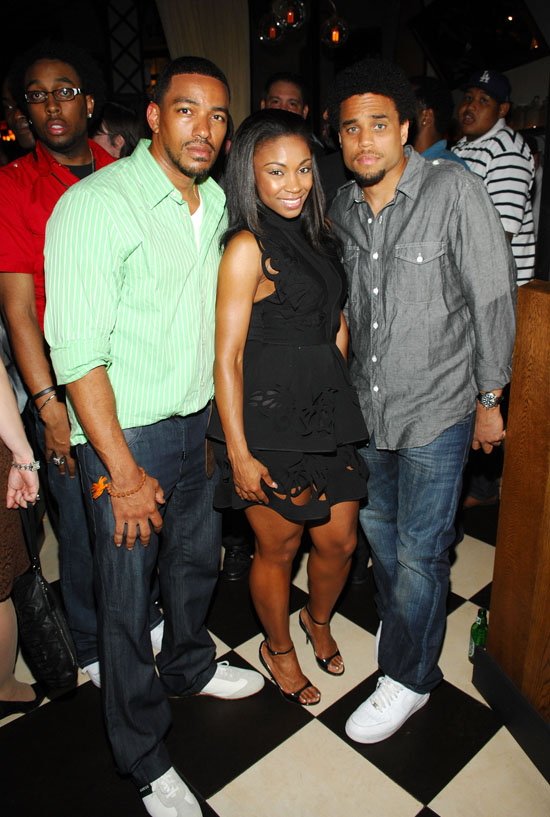 Laz Alonso, D. Woods & Michael Ealy at the after party for the ESPN Gala at Bar Artisanal