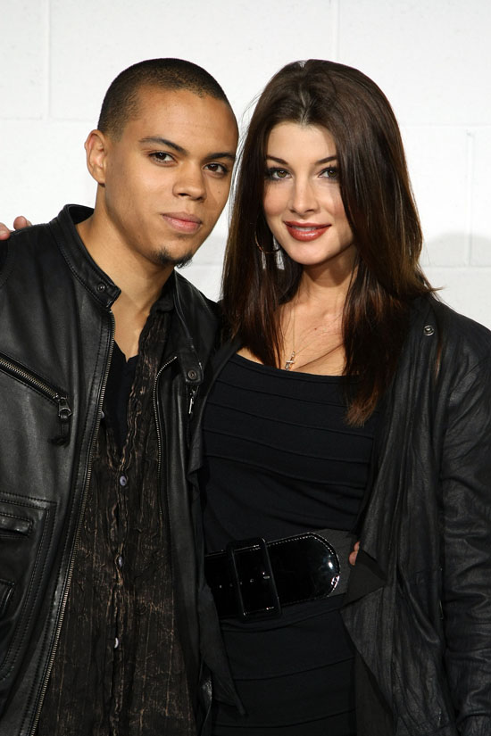 Evan Ross & girlfriend Chora Skinner // Chloe Los Angeles Boutique Opening party