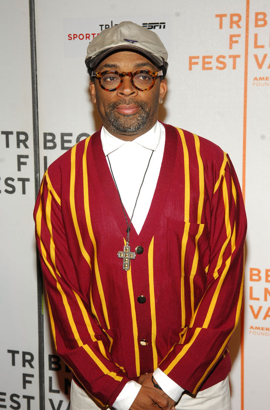 Spike Lee at a screening of "Kobe Doin Work"