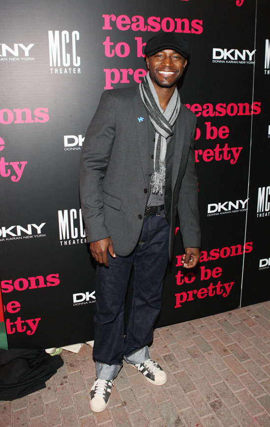 Taye Diggs // Red Carpet of "The Reasons to be Pretty" Broadway opening night party