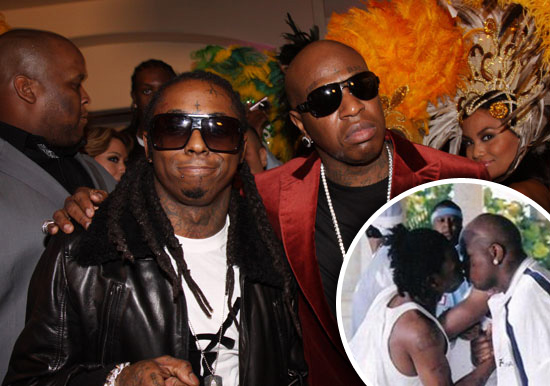 lil wayne kissing birdman video