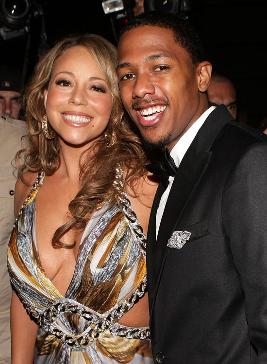 Coupled Up: Nick Cannon & Mariah Carey Attend Roberto Cavalli Dinner in 