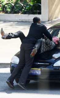 Diddy fight scene with Colm Meany in Vegas for new movie: Get Him to the Greek (May 12th 2009)
