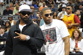Polow Da Don & Nelly // Hawks vs. Cavaliers game in Atlanta (May 9th 2009)