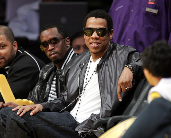 Diddy & Jay-Z at Lakers/Rockets game (May 4th 2009)