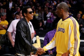 Jay-Z and Kobe Bryant at Lakers/Rockets game (May 4th 2009)