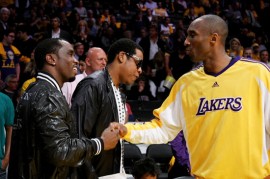 Diddy, Jay-Z and Kobe Bryant at Lakers/Rockets game (May 4th 2009)