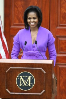 First Lady Michelle Obama // Metropolitan Museum of Art Ribbon Cutting Ceremony