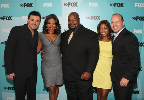 Seth MacFarlane, Sanaa Lathan, Kevin Michael Richardson, Reagan Gomez and Mike Henry // Fox's 2009 UpFront Presentation