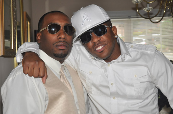 Rocko and Brian (Alysia\'s husband) at Brian\'s wedding