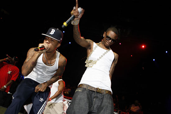 bow wow hot. Rappers Soulja Boy and Bow Wow