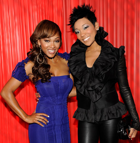 Meagan Good & Monica // 2009 BET Awards (Backstage)