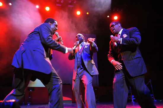 Boyz II Men performing in the UK at the indigO2 at London's O2 Arena