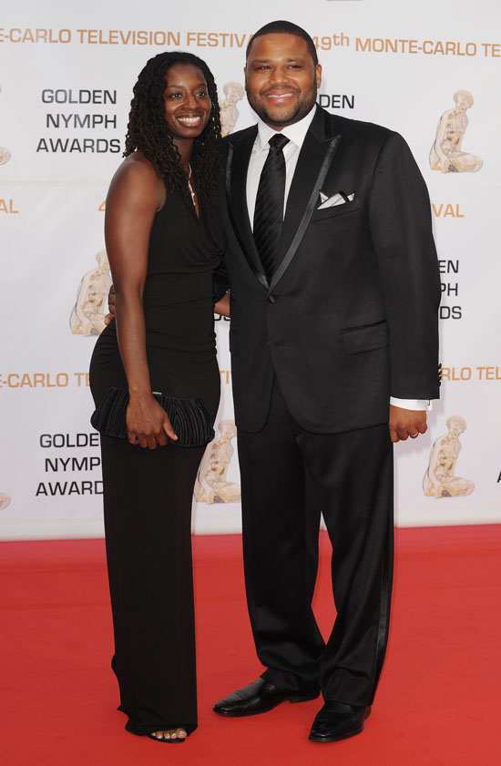 Anthony Anderson & his wife Alvina at the closing ceremony of the 2009 Monte Carlo Television Festival