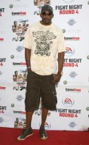 DJ Mbenga of the Los Angeles Lakers // EA Sports\' Launch Party for Fight Night Round 4
