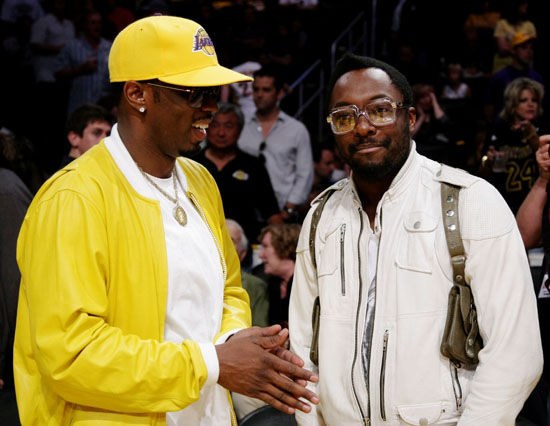 Diddy & Will.i.am // NBA Finals 2009 Game 2