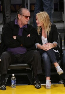 Jack Nicholson & his wife Lorraine // NBA Finals 2009 Game 2