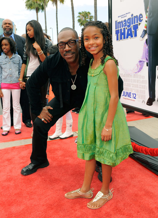 Eddie Murphy & Yara Shahidi // Hollywood Premiere of "Imagine That"