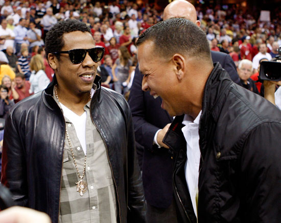 Jay-Z & Alex Rodriguez courtside at Cavaliers/Magic game (May 28th 2009)