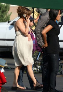 Jennifer Lopez on the set of The Back-Up Plan in Los Angeles (June 17th 2009)