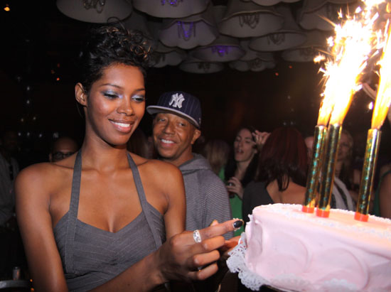Jessica White & Russell Simmons // Jessica White's 25th Birthday Party at Mr. West in NYC