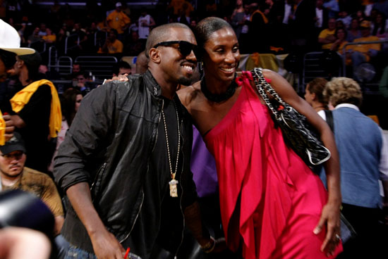 Kanye West & Lisa Leslie // Lakervs vs. Magic Game (NBA Finals Game One) in Los Angeles - June 4th 2009