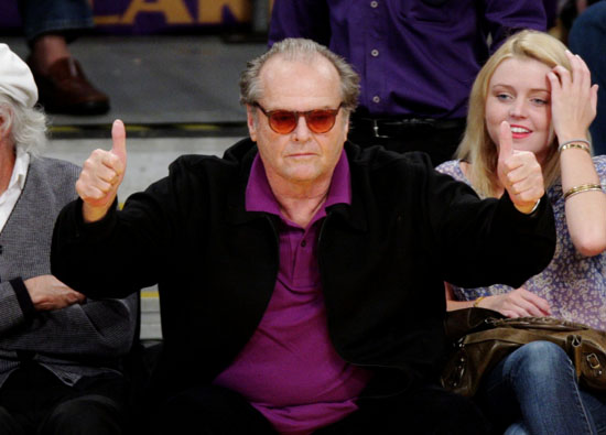 Jack Nicholson // Laker vs. Magic Game (NBA Finals Game One) in Los Angeles - June 4th 2009