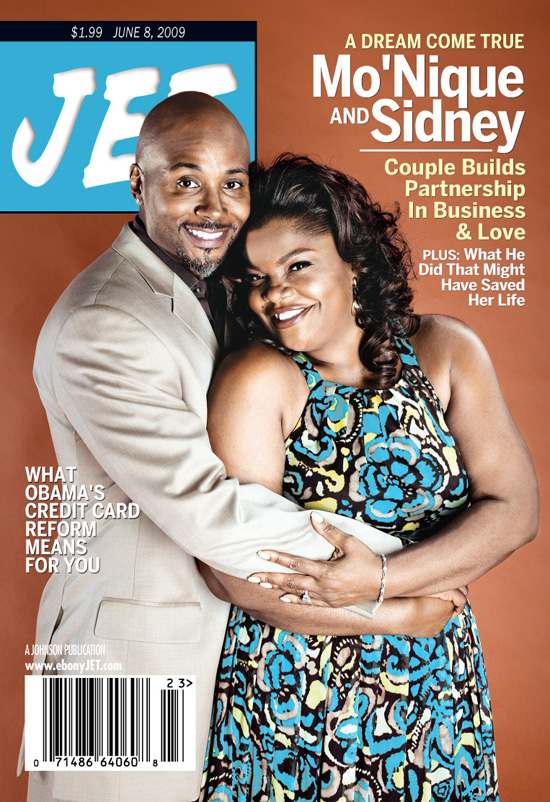 Mo'Nique & her husband Sidney Hicks // June 9th 2009 JET Magazine