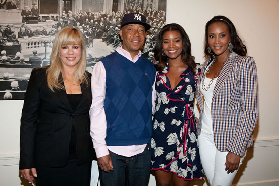 Children Uniting Nations Founder Daphne Ziman, Russell Simmons, Gabrielle Union & Vivica A. Fox // Children Uniting Nations' 4th Annual National Conference