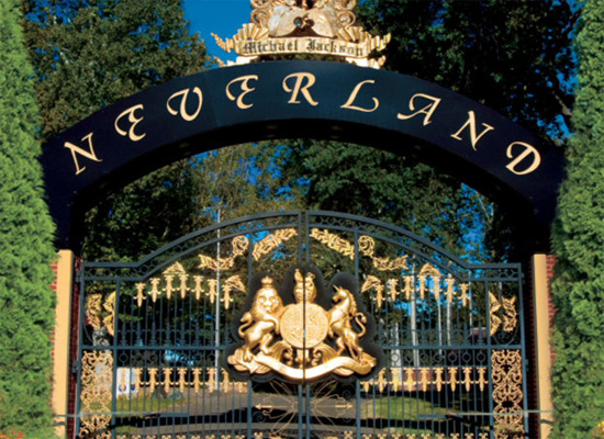 Neverland Ranch front gate